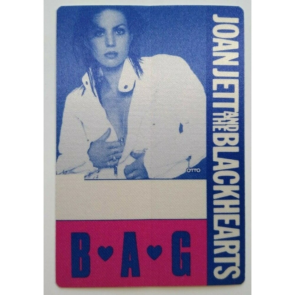 Joan Jett And The Blackhearts Backstage Pass Photo Punk Rock New Wave 1988 Pink